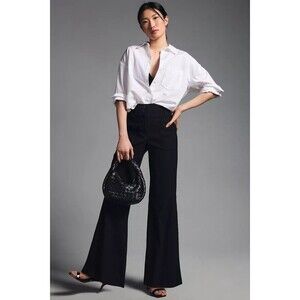 Anthropologie The Naomi Wide-Leg Flare Pants by Maeve Black 16P NWT